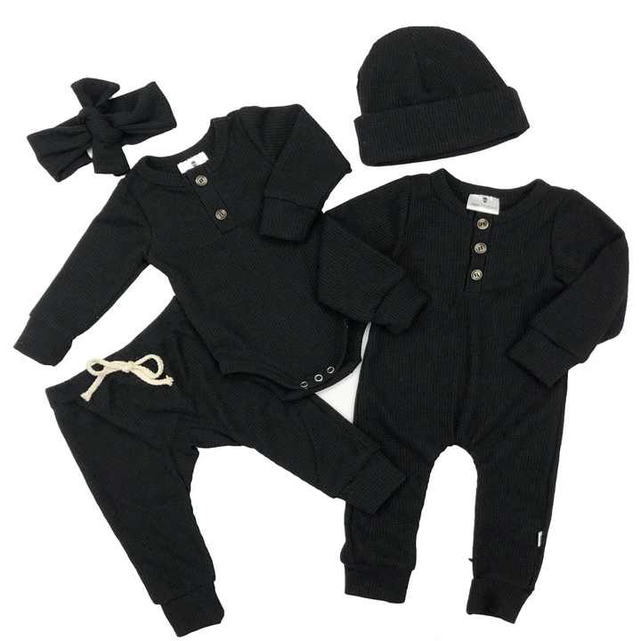 New Fashion Summer Autumn Pure Cotton Unisex Newborn Baby Rompers 2 Pieces Baby Clothes 