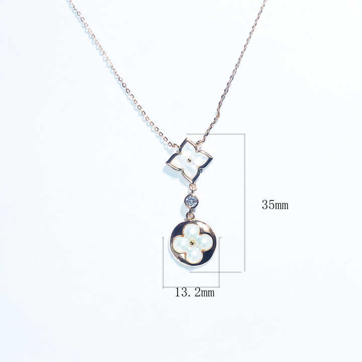 Caelis Luxury Jewelry Elegant Sterling Silver 18K Gold Plated Clover Shaped Fine Jewelry for Women 