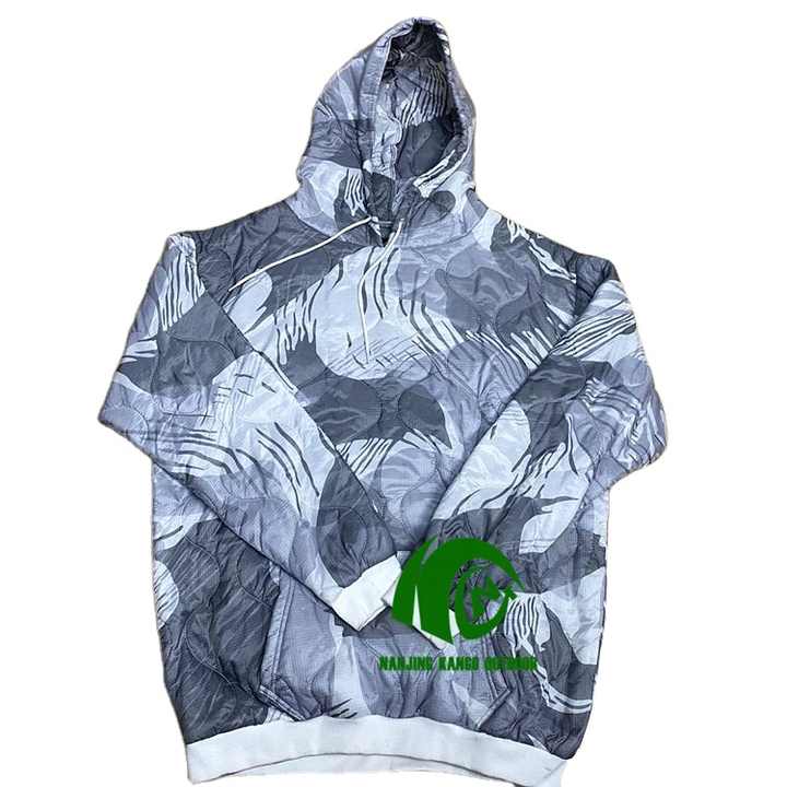 Kango Hot Sale USMC Woobie Hoodieسترة Kango USMC Woobie هودي تكتيكية مموهة بسحاب من Woobie بخطوط النمر للأنشطة الخارجية