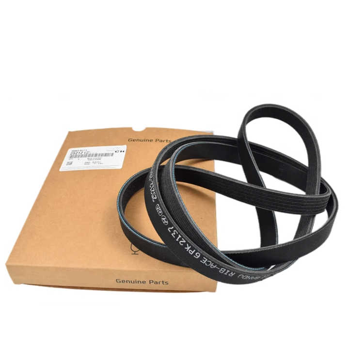 Ribbed belt cooling system 