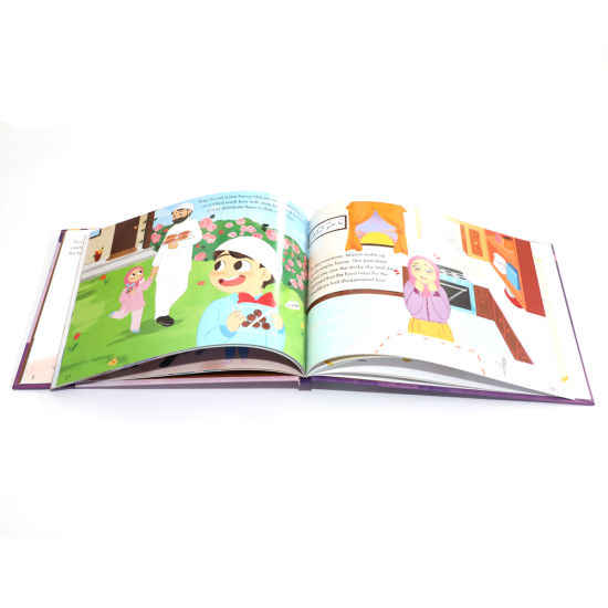 Printed board for children's cardboard stories