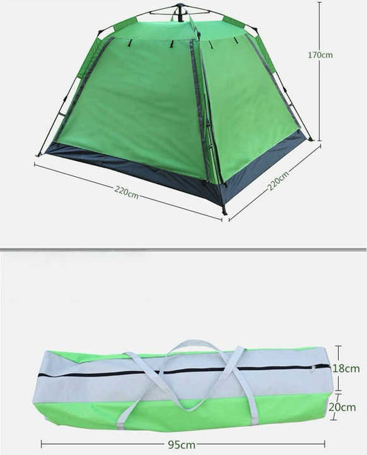 خيمة تخييم كبيرة الحجم تتسع من 3 إلى 5 أشخاص . Large 3-5 Person Waterproof Camping Tent with Mesh