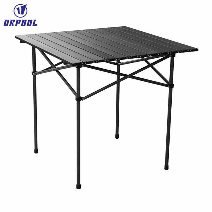 Outdoor garden furniture table, folding camping table. 