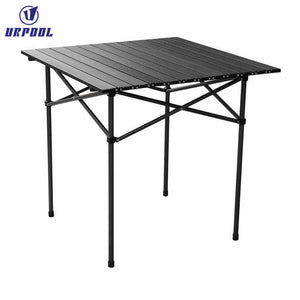 Outdoor garden furniture table, folding camping table. 
