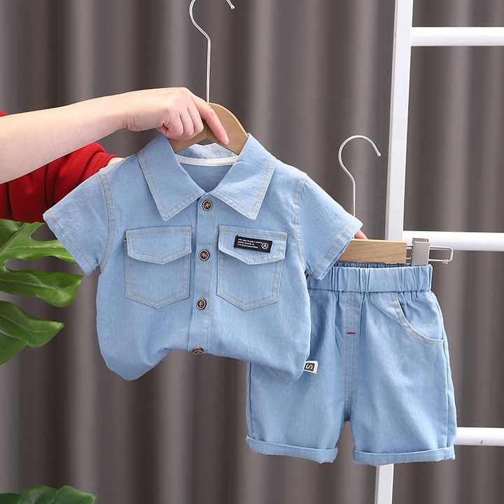 Baby Boys Summer Suit, Baby Boys Summer Denim 