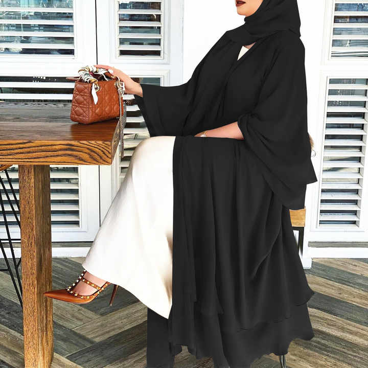 عباية ملونة شيفون