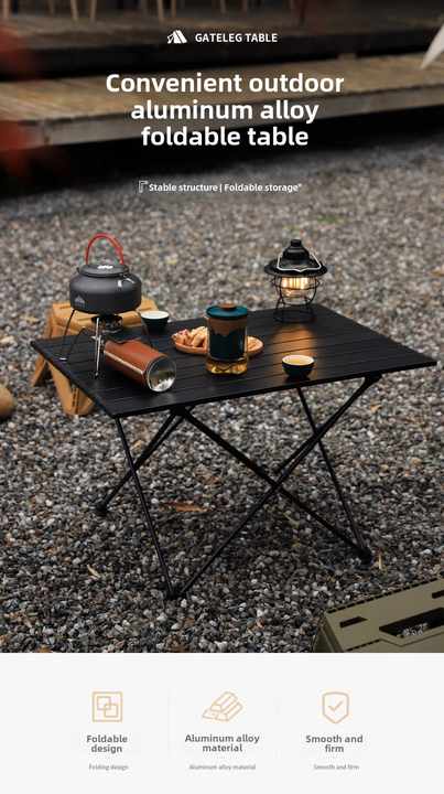 Picnic tables . طاولات الرحلات