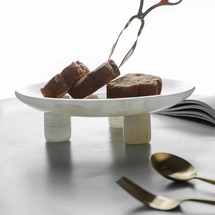 SAIDKOCC White Onyx Marble Tray 