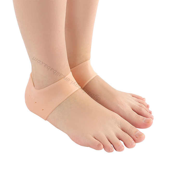 Gel Heel Sock Anti-slip Maintenance Cracked Foot &nbsp;جديد للبيع زوج واحد من جوارب دعم الكاحل المصنوعة