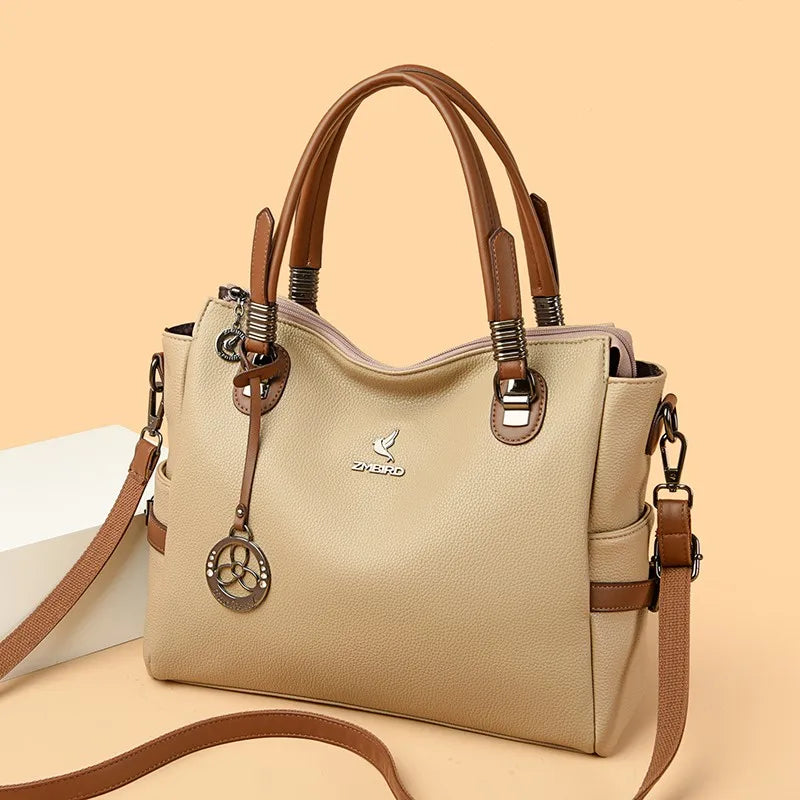 Women's Casual Leather Shoulder Bag 