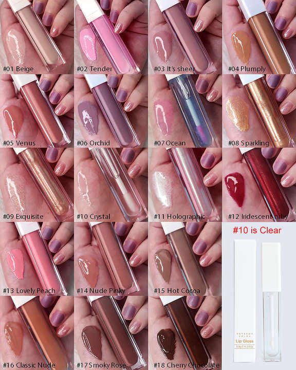Waterproof glossy lip gloss 