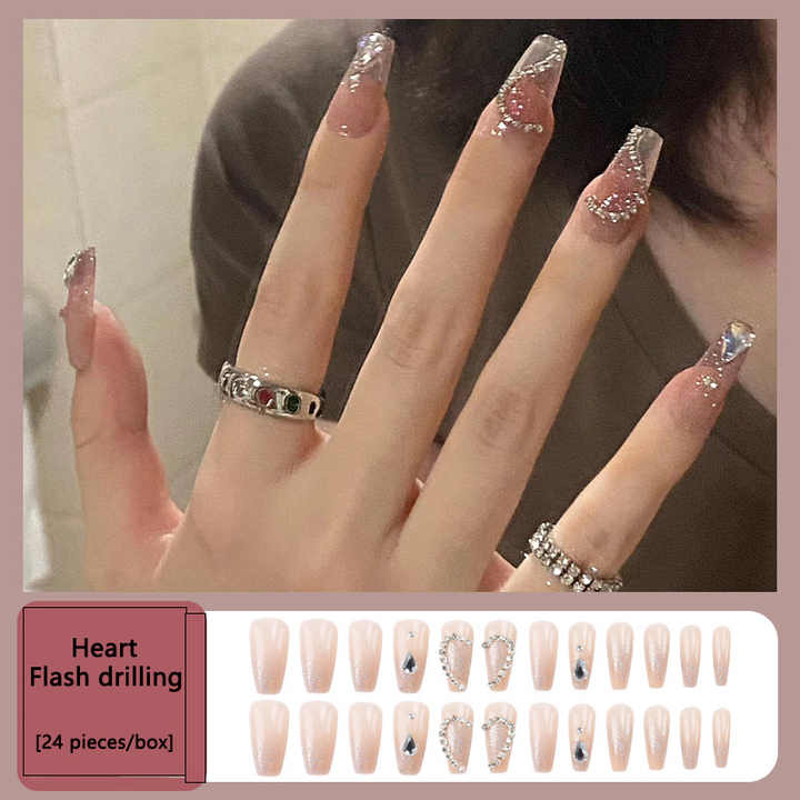 New Fashion Christmas Acrylic Press-On Nails 