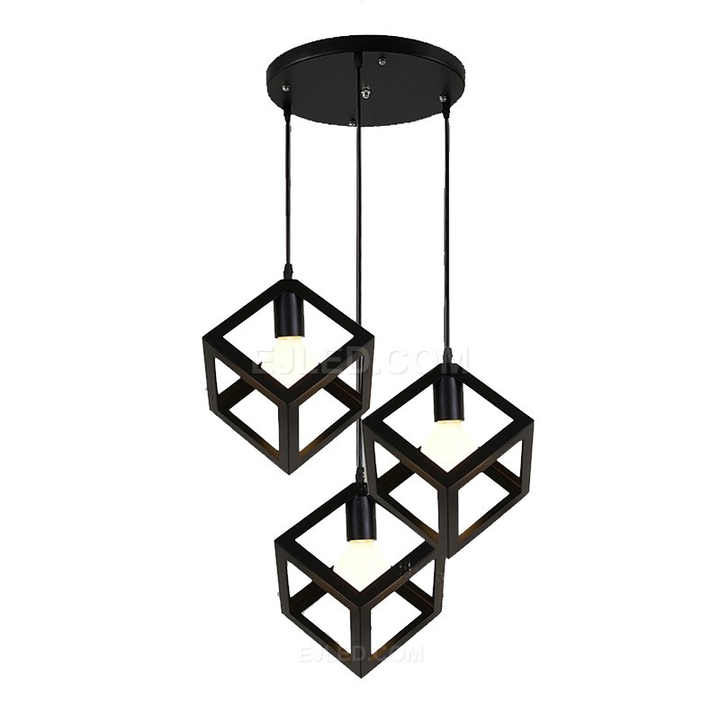 small modern iron chandelier 