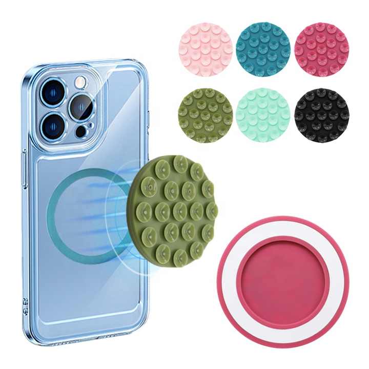 Flexible Phone Holder Reflective Lick Hand Grip 