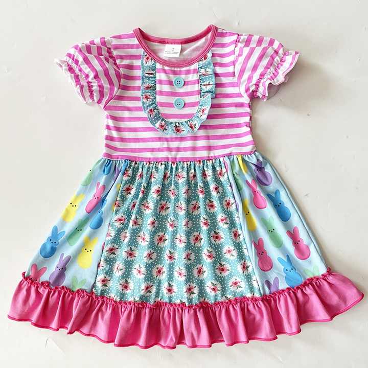 Spring Summer Baby Girls Dress Easter-فستان بناتي ربيعي