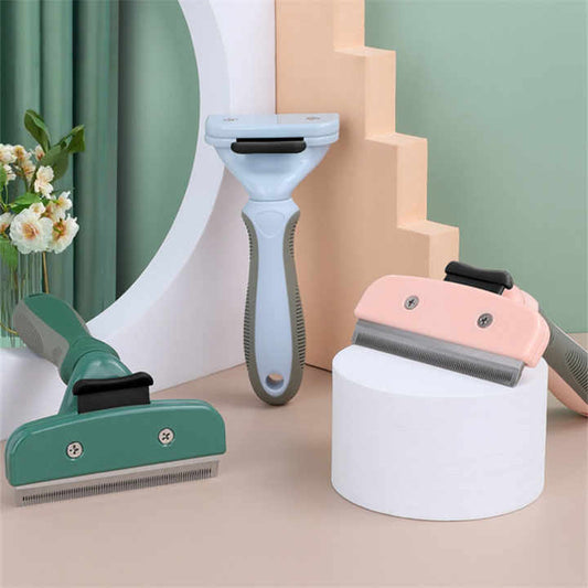 كلاب قطط أمشاط فرشاة تنظيف الشعر حصير . Dogs Cats Combs Hair Brush Grooming Mats Knots and Loose Dog Hair Removal Brushes