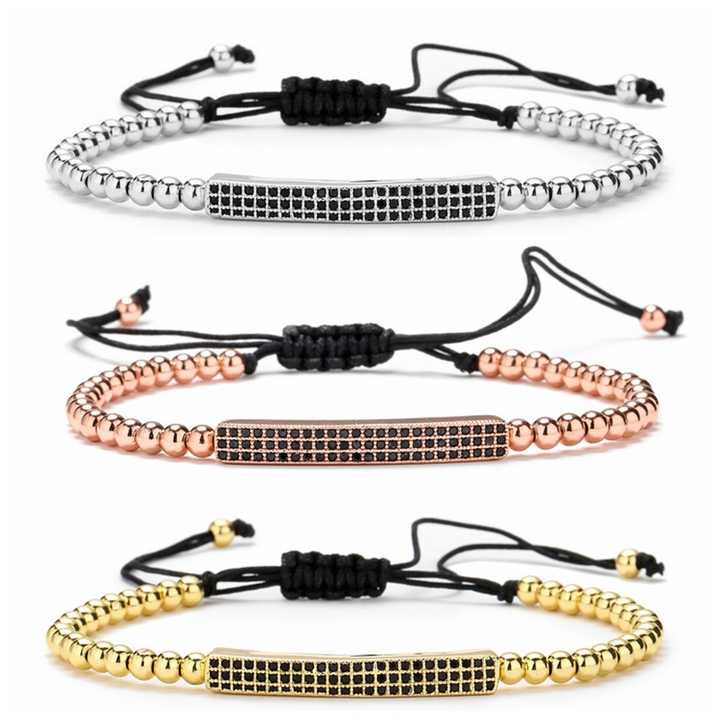 2023 Copper Beaded Bracelet for Women and Men, Set. 