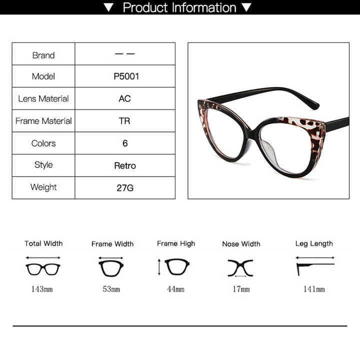 لنظارات إطارات الإناث النساء  For women female glasses frames