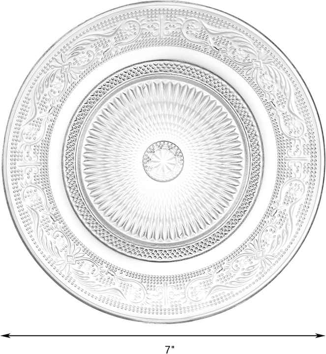 glass fruit salad plates 