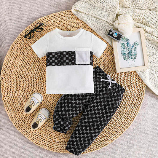 مجموعة ملابس للأطفال والأولاد من عمر 6 أشهر . Baby Boys Clothes Set 6 Months to 2 Years Old Short