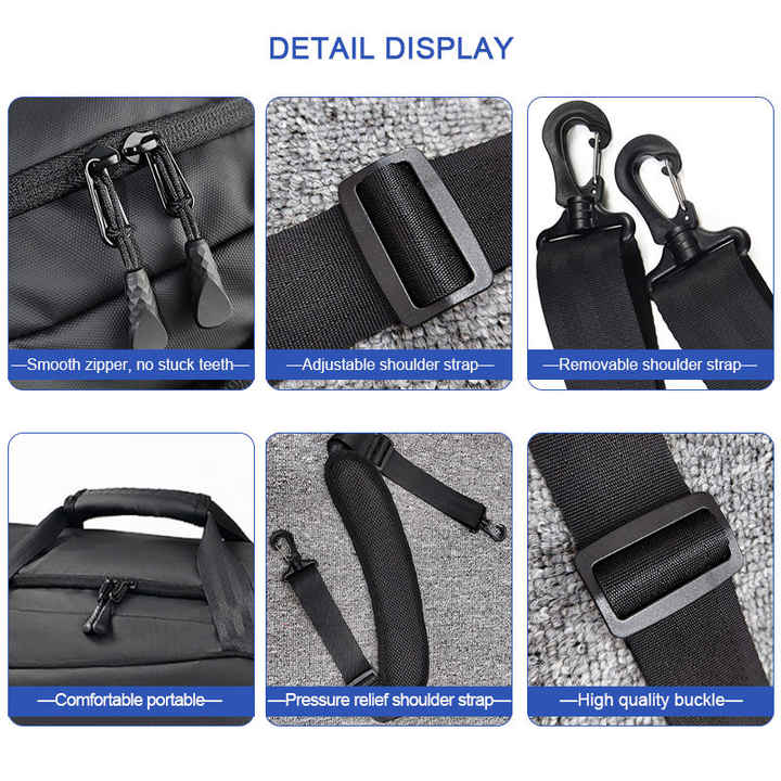 Large Waterproof Sports Travel Bags with Zipper Closure 