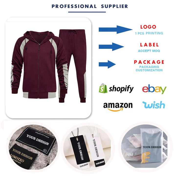Fashionable men's clothing sets. 