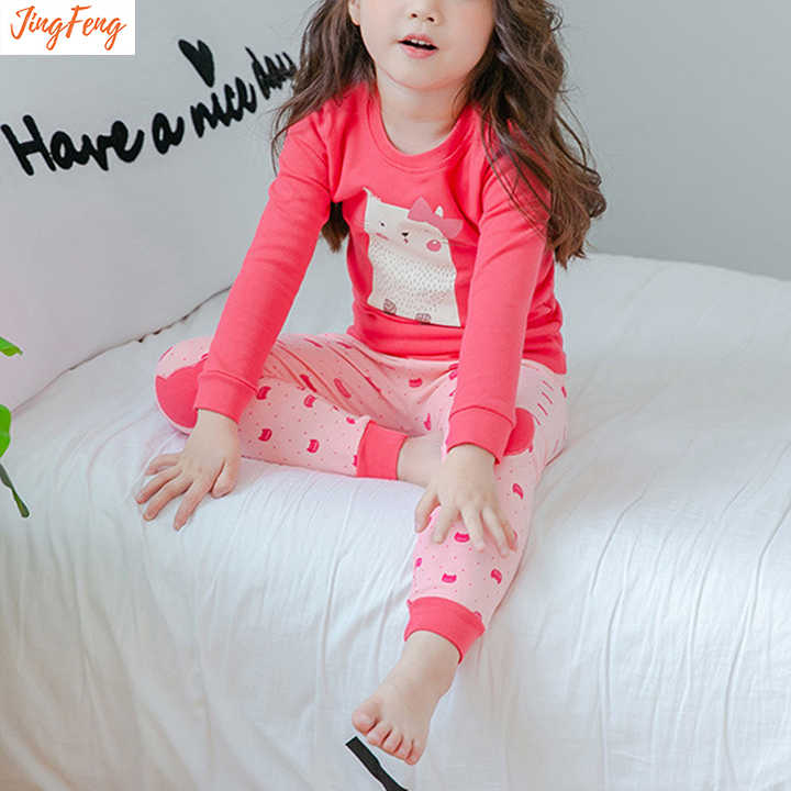 Girls' cotton sleepsuit 