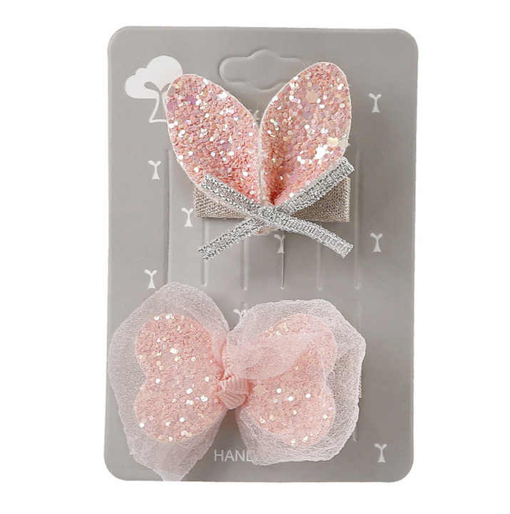 مجموعة من دبابيس الشعر الشبكية  set Wholesale Cartoon Mesh Knot Bow