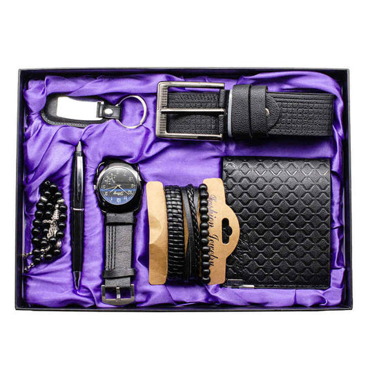 IStapromo Gifts Luxury Set of 7 Leather Sets Watch 