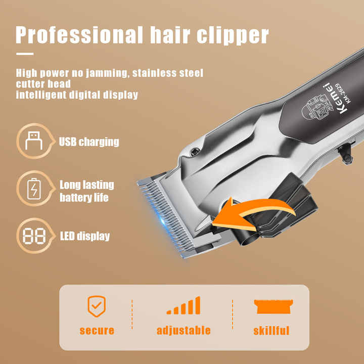 Cordless electric hair clipper