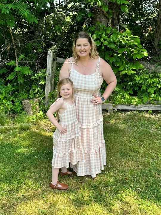 Mommy and Me Floral Print Matching Dress 