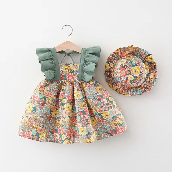 فساتين صيفية للأطفال في سن الحبو للفتيات  Summer Toddler Girls Dresses Korean Fashion