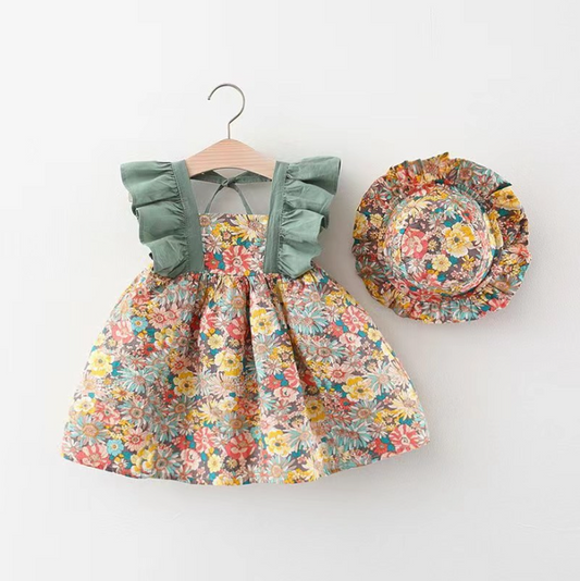 فساتين صيفية للأطفال في سن الحبو للفتيات  Summer Toddler Girls Dresses Korean Fashion