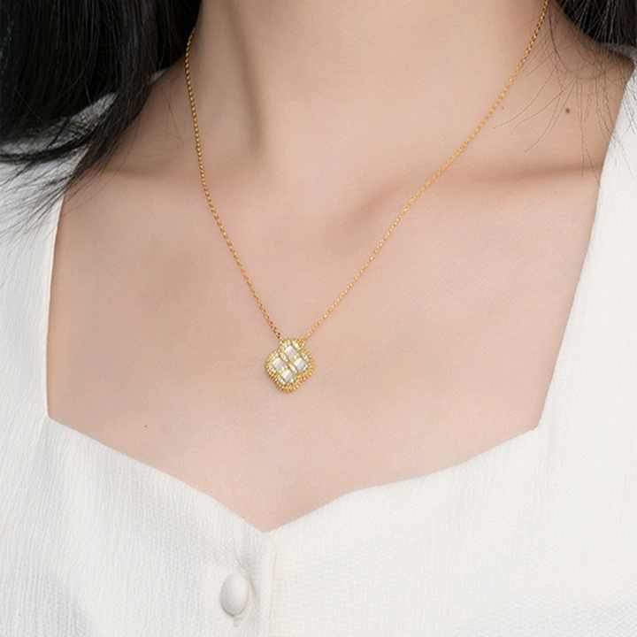 925 sterling silver four leaf shape 