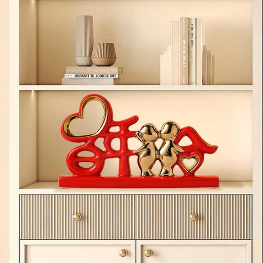 سيراميك على شكل دب ذهبي فاخر -