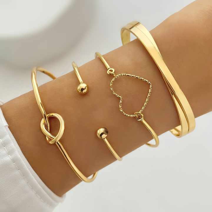 مجموعة من 4 قطع من المجوهرات النسائية - 4pcs/Set New Trendy Women Jewelry