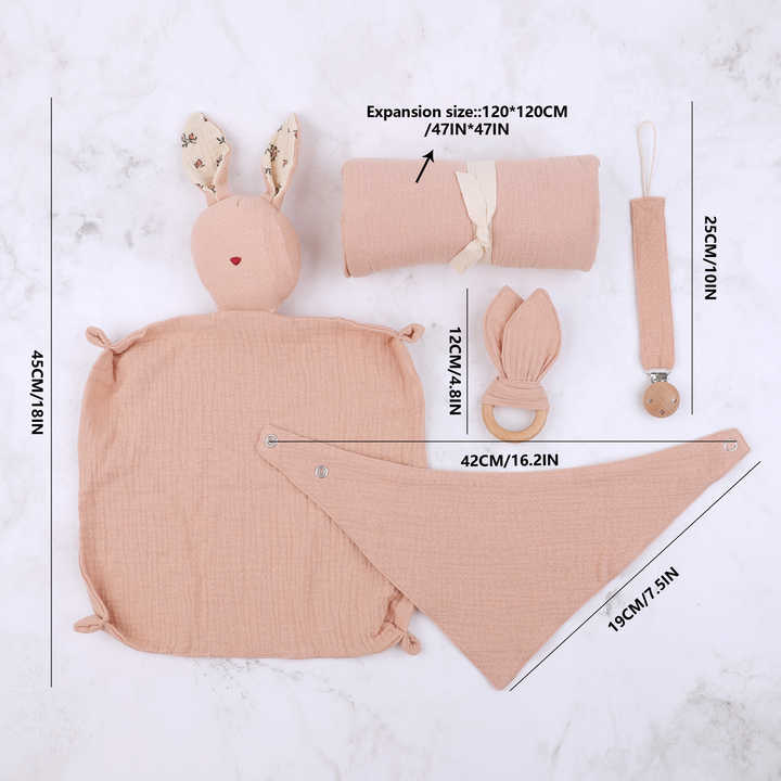 Handmade Cotton Rattle Blanket for Baby's Growth Stage 