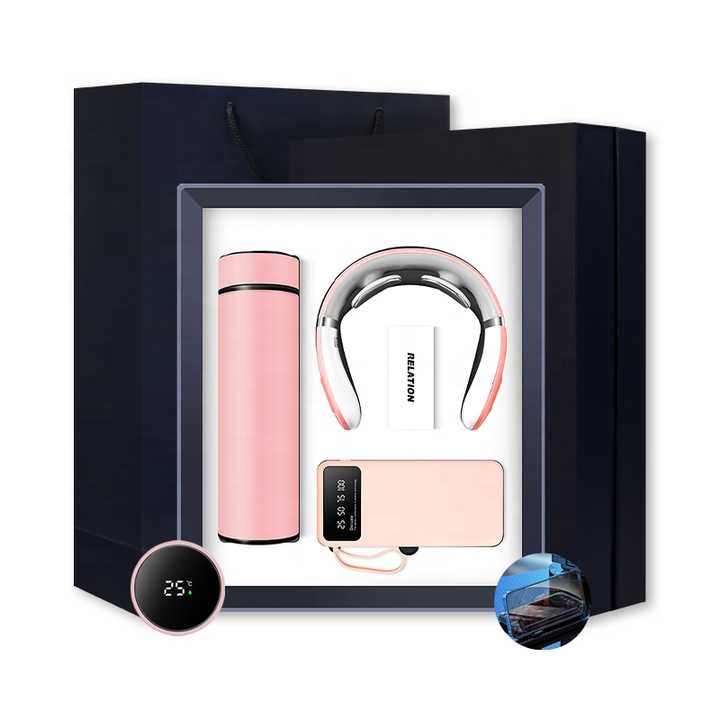 Factory Direct Neck Massager Gift Box Exhibition Gift Sets with Free Logo for Customers Present 
