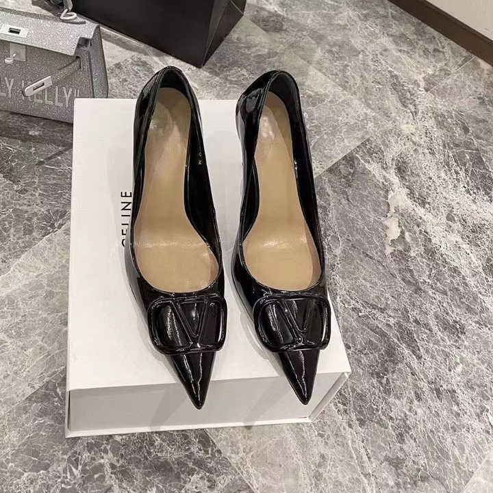 Sexy Women's Genuine Leather High Heel Shoes 