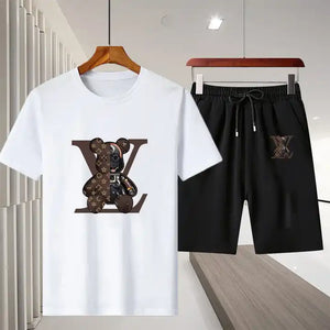 Men's 2 Pieces T-Shirt Set Summer Custom Design 