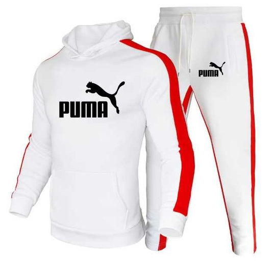 بدلة رجالية  بلون واحد مع البلوز مخطط ، البلوز مقنعين