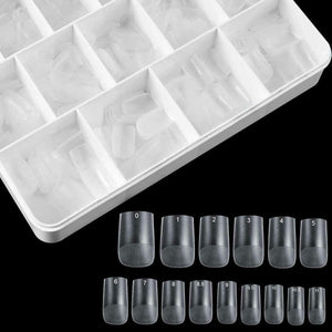 اظافر صناعية شفافه - transparent artificial nails