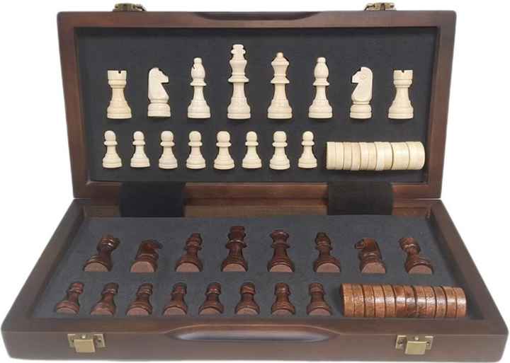Folding Wooden Chess-لعبة الشطرنج