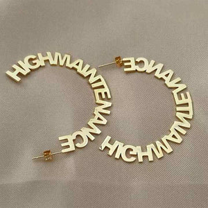 Custom hoop earrings 