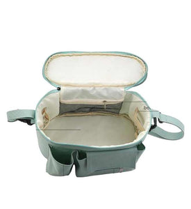 Waterproof Leather Oxford Car Travel Bag with Convenient Cup Holder 