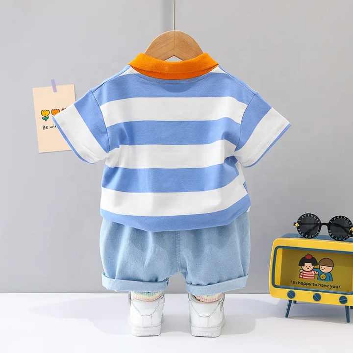 Boys' shorts, children's clothing set, boys' summer fashion 
