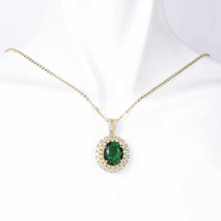 Emerald and ruby ​​necklace 