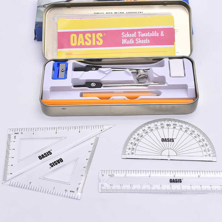 Free Sample Geometric Instruments Box-مجموعة أدوات هندسية