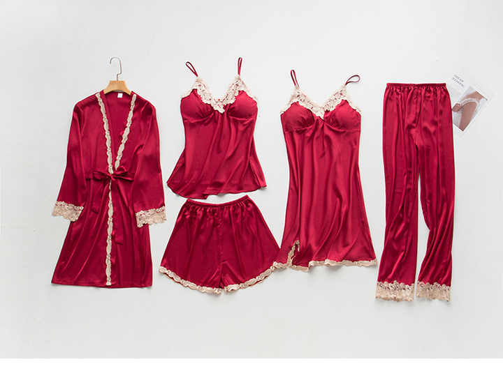 5-piece sexy women's pajama set 