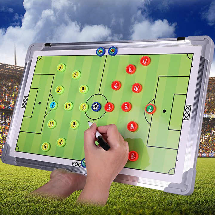 معدات تدريب من الألومنيوم ، لوح تكتيكي لكرة القدم وكرة السلة مع تدريب مغناطيسي وقلم . Wholesale Aluminum Training Equipment, Soccer and